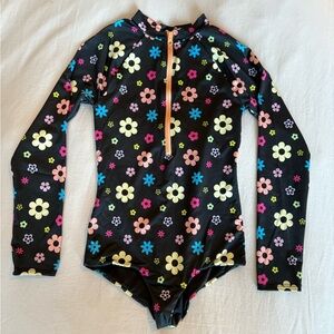 Beach Riot Floral Zip Swimsuit